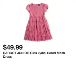 Marshalls BARDOT JUNIOR Girls Lydia Tiered Mesh Dress offer