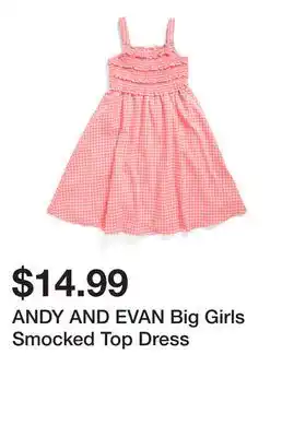 Marshalls ANDY AND EVAN Big Girls Smocked Top Dress offer