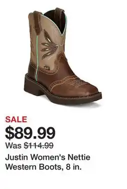 Tractor Supply Company Justin Women's Nettie Western Boots, 8 in offer