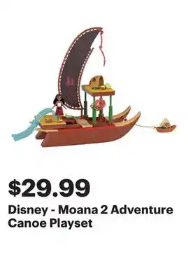 Best Buy Disney - Moana 2 Adventure Canoe Playset offer