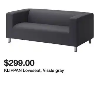 Ikea KLIPPAN Loveseat, Vissle gray offer