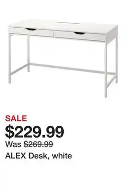 Ikea ALEX Desk, white offer