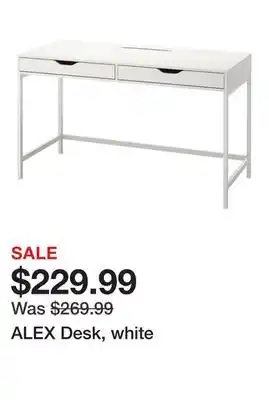 Ikea ALEX Desk, white offer