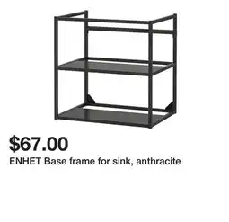 Ikea ENHET Base frame for sink, anthracite offer