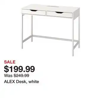 Ikea ALEX Desk, white offer