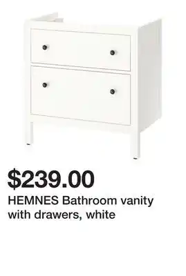 Ikea HEMNES Bathroom vanity with drawers, white offer