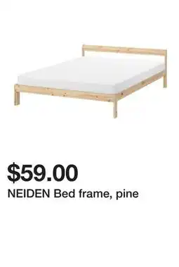 Ikea NEIDEN Bed frame, pine offer