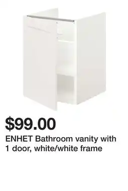 Ikea ENHET Bathroom vanity with 1 door, white/white frame offer