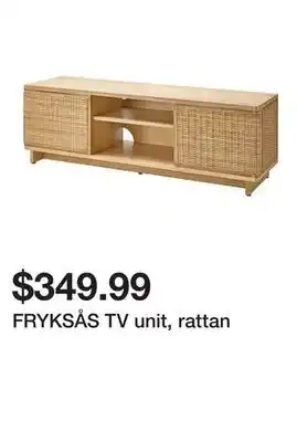 Ikea FRYKSÅS TV unit, rattan offer