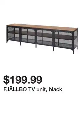 Ikea FJÄLLBO TV unit, black offer