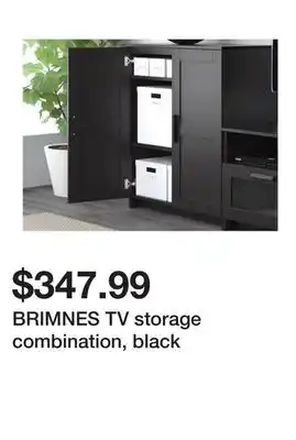 Ikea BRIMNES TV storage combination, black offer