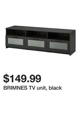 Ikea BRIMNES TV unit, black offer