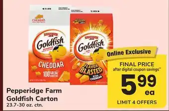 ACME Pepperidge Farm Goldfish Carton offer