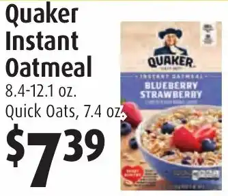 Gristedes Quaker Instant Oatmeal offer