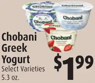 Gristedes Chobani Greek Yogurt offer