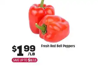 Grocery Outlet Fresh Red Bell Peppers offer