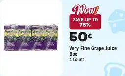 Grocery Outlet Grape Juice Box offer