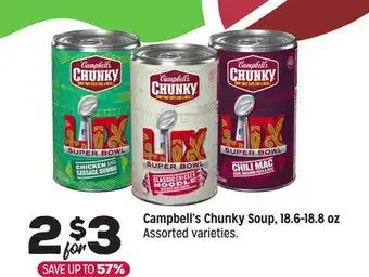 Grocery Outlet Campbell's Chunky soup, 18.6- 18.8 oz offer