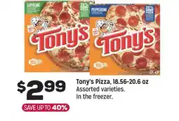 Grocery Outlet Tony's Pizza, 18.56-20.6 oz offer