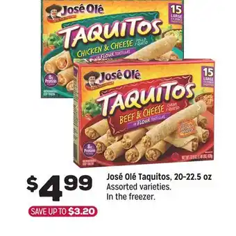 Grocery Outlet José Olé Taquitos, 20-22.5 oz offer