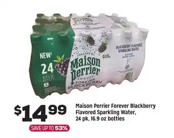 Grocery Outlet Maison Perrier Forever Blackberry Flavored Sparkling Water, 24 pk, 16.9 oz bottles offer