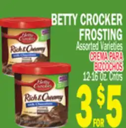 Bravo Supermarkets BETTY CROCKER FROSTING offer