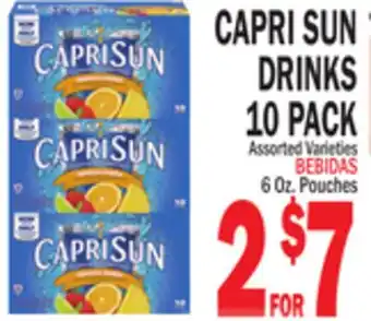 Bravo Supermarkets CAPRI SUN DRINKS 10 PACK offer