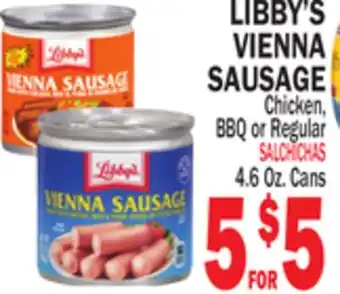 Bravo Supermarkets LIBBY'S VIENNA SAUSAGE offer