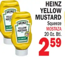 Bravo Supermarkets HEINZ YELLOW MUSTARD offer