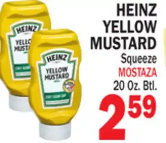 Bravo Supermarkets HEINZ YELLOW MUSTARD offer