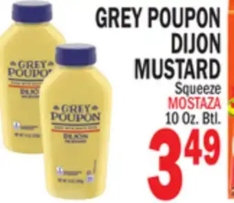 Bravo Supermarkets GREY POUPON DIJON MUSTARD offer