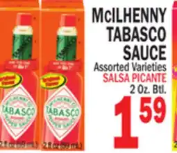 Bravo Supermarkets MCILHENNY TABASCO SAUCE offer