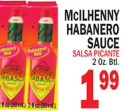 Bravo Supermarkets MCILHENNY HABANERO SAUCE offer