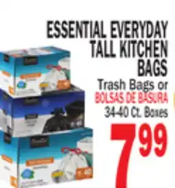 Bravo Supermarkets ESSENTIAL EVERYDAY TALL KITCHEN BAGS offer