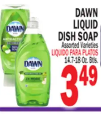 Bravo Supermarkets DAWN LIQUID DISH SOAP offer