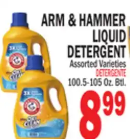 Bravo Supermarkets ARM & HAMMER LIQUID DETERGENT offer