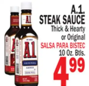 Bravo Supermarkets A.1. STEAK SAUCE offer