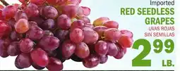 Bravo Supermarkets RED SEEDLESS GRAPES offer