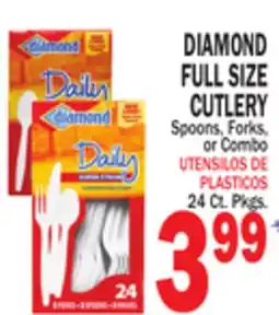 Bravo Supermarkets DIAMOND FULL SIZE CUTLERY offer