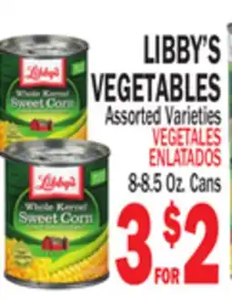 Bravo Supermarkets LIBBY'S VEGETABLES offer