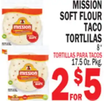 Bravo Supermarkets MISSION SOFT FLOUR TACO TORTILLAS offer