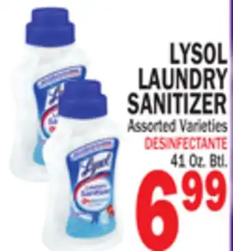 Bravo Supermarkets LYSOL LAUNDRY SANITIZER offer