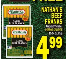 Bravo Supermarkets NATHAN'S BEEF BEEF FRANKS offer