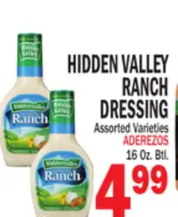 Bravo Supermarkets HIDDEN VALLEY RANCH DRESSING offer