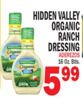 Bravo Supermarkets HIDDEN VALLEY ORGANIC RANCH DRESSING offer