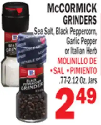 Bravo Supermarkets MCCORMICK GRINDERS offer