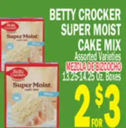 Bravo Supermarkets BETTY CROCKER SUPER MOIST CAKE MIX offer