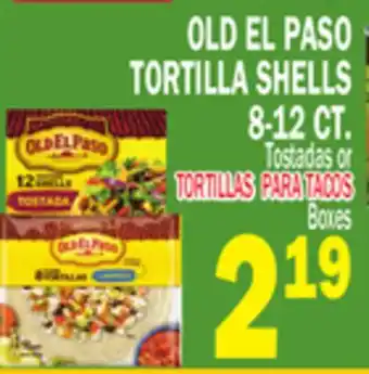 Bravo Supermarkets OLD EL PASO TORTILLA SHELLS offer