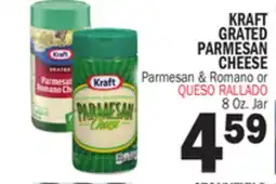 Bravo Supermarkets KRAFT GRATED PARMESAN CHEESE offer