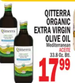 Bravo Supermarkets QITTERRA ORGANIC EXTRA VIRGIN OLIVE OIL offer